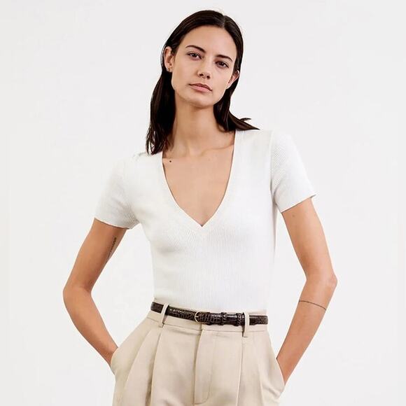 Nili Lotan Italia Knit Tee - Picture 1 of 7